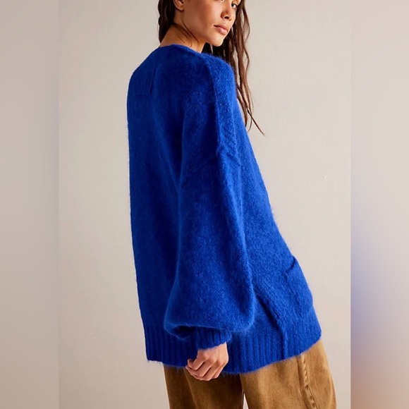 Free People |  Blue Cardigan - Picture 3 of 5